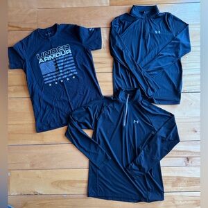 Men’s Under Armour Black Shirt Set